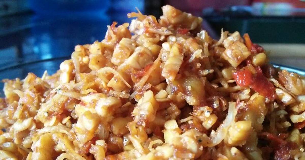 Resep Balado  tempe puri nasi teri  medan  oleh iin Cookpad