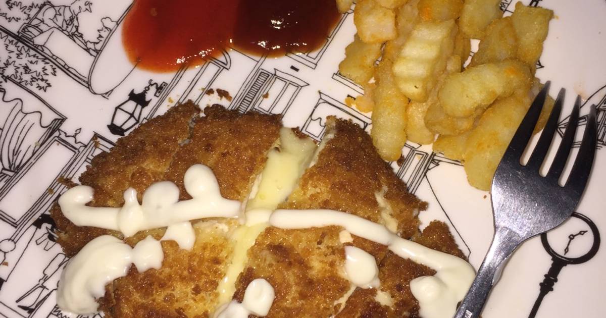 Resep CHICKEN CORDON BLEU ala aisyah syafira