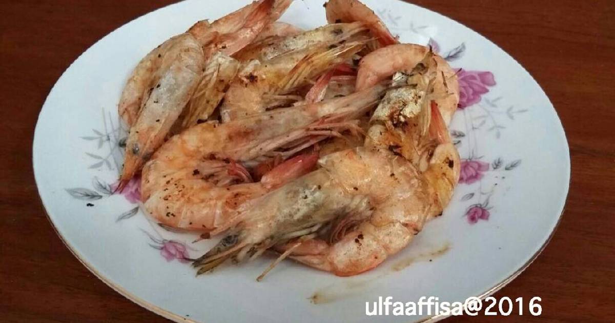 Resep Udang Goreng  Tanpa  Minyak  oleh Ulfa Affisa Cookpad