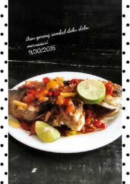 Ikan goreng sambal dabu-dabu