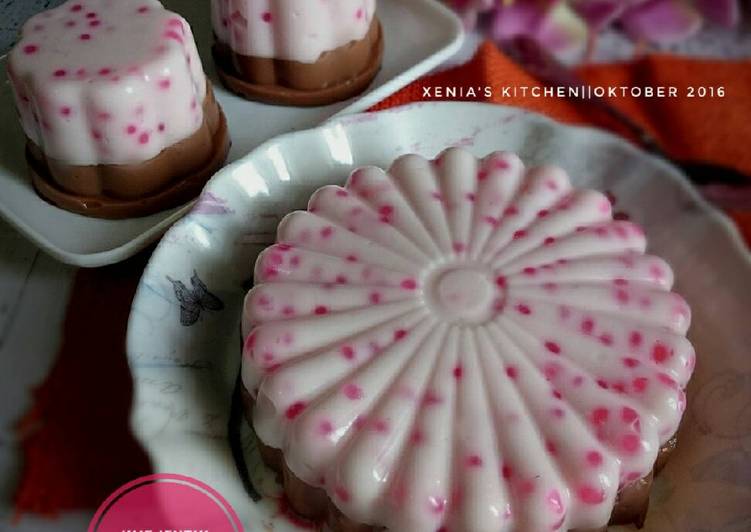 Resep ??Kue Jentik/Kue Cantik Manis Lapis Cokelat ?? - Xenia Sari