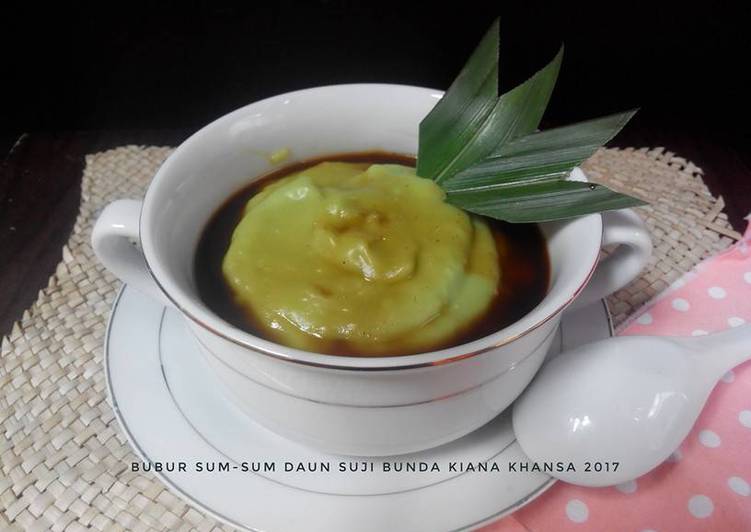 resep masakan Bubur Sum-sum Daun Suji