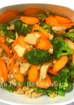 Tumis Brokoli Wortel Ayam