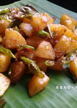 Kentang Kecap pedas