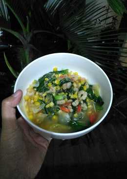 Sayur Pakcoy Jagung dan Udang