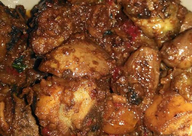  Resep  Rica2 ayam  mix ati ampela khas manado by chef  