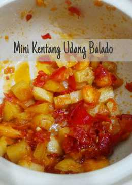 Mini Kentang Udang Balado
