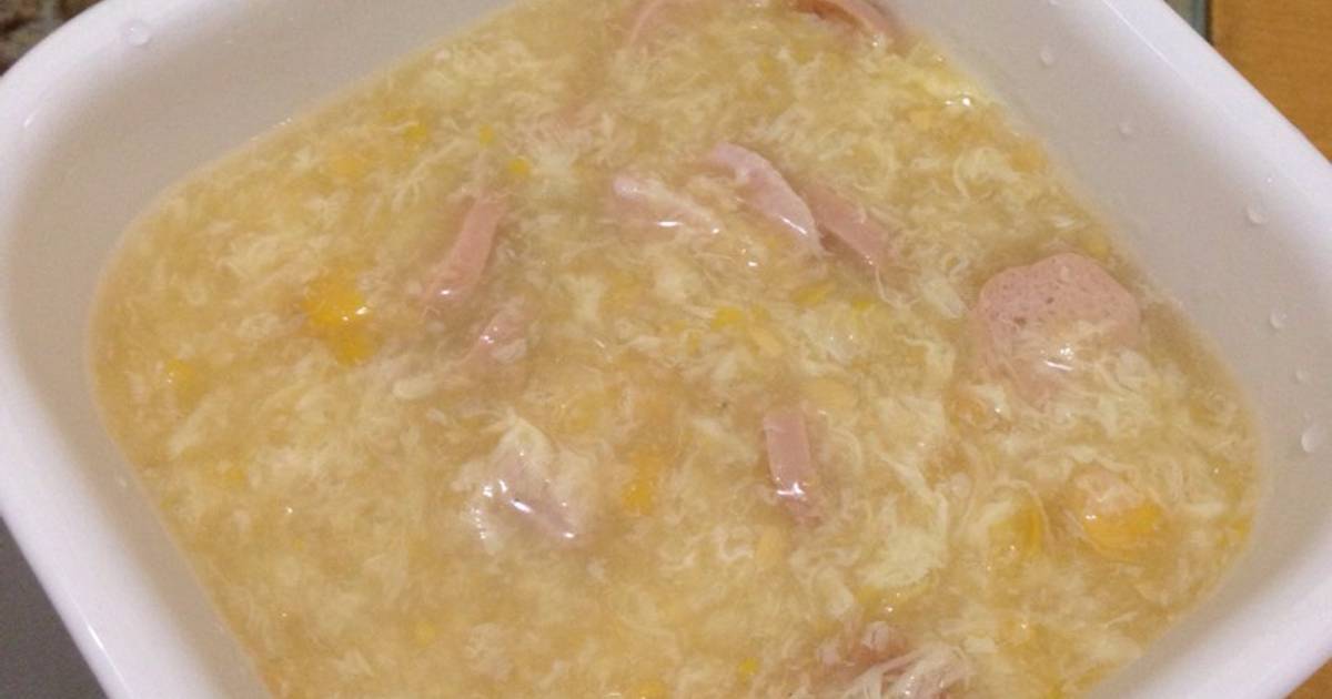 Resep Chicken corn soup ala Eunike