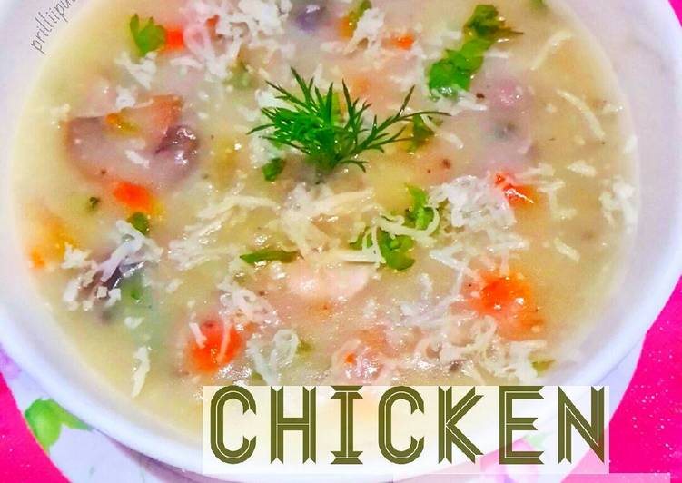 resep Chicken Cream Soup