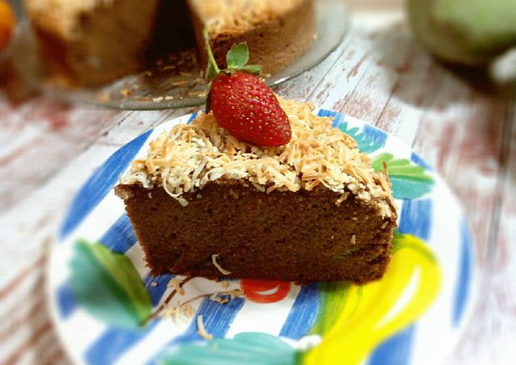 resep makanan Banana Chocolate Spongecake