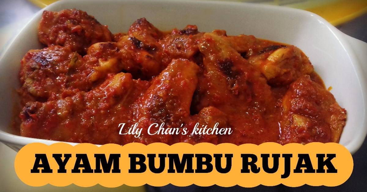 Resep AYAM BUMBU RUJAK ala LC ala 'Lily Chan