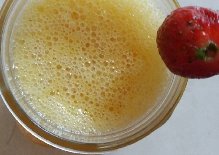 resep makanan Mango - strawberry juice kekinian
