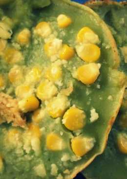 Pancake Green Tea Topping Jagung Manis Keju