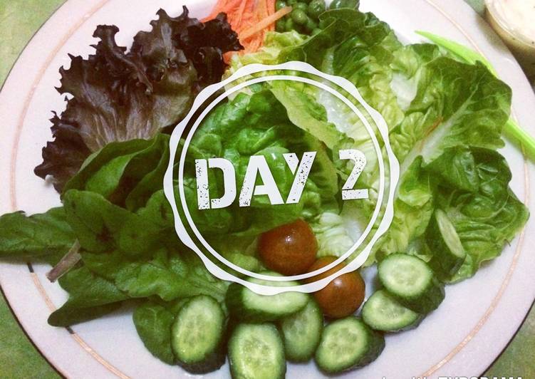 resep masakan GM Diet day 2 - Veggie Salad