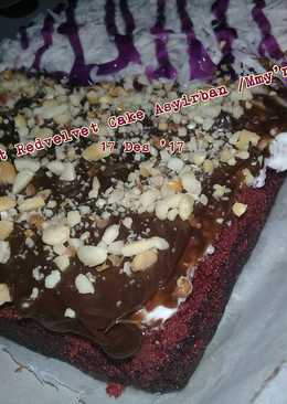 Coklat Redvelvet Cake No Mixer No Oven