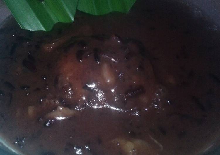 resep makanan Bubur Ketan Hitam Durian