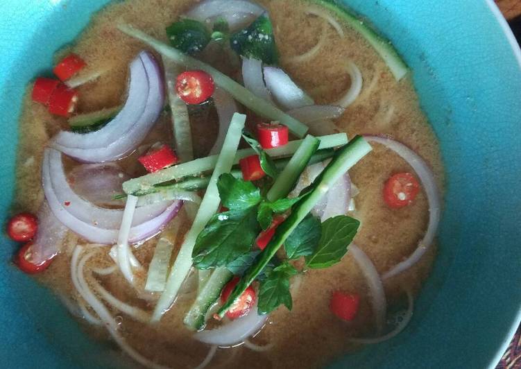 resep lengkap untuk Laksa Penang