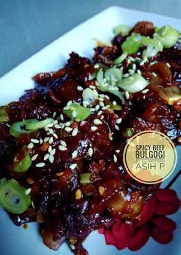 Spicy beef bulgogi