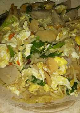 Seblak Campur2 (krupuk udang, mie, telur, sawi, pentol) non msg