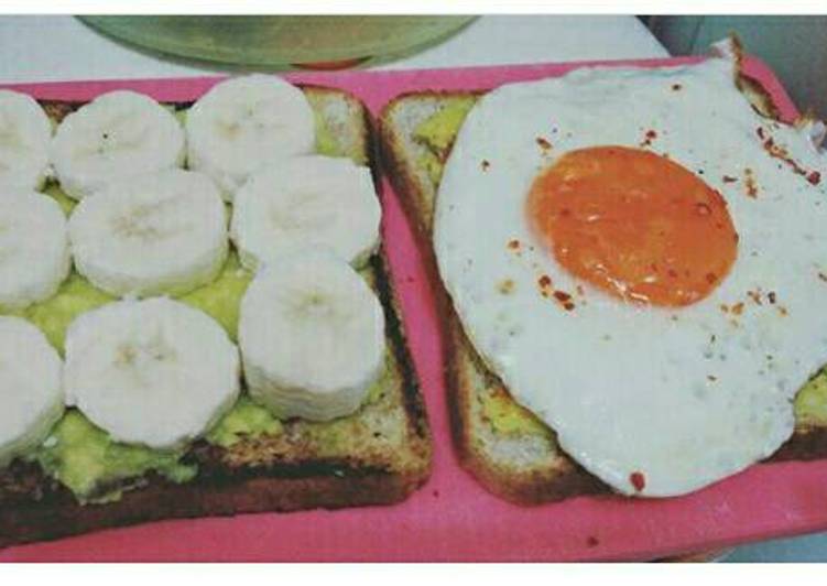 gambar untuk cara membuat Roti bakar alpukat #sarapansehat