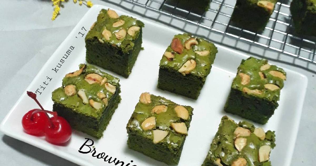 50 resep  green tea brownis enak dan sederhana Cookpad