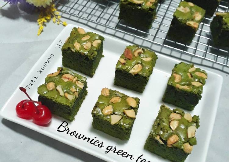 resep Brownies green tea