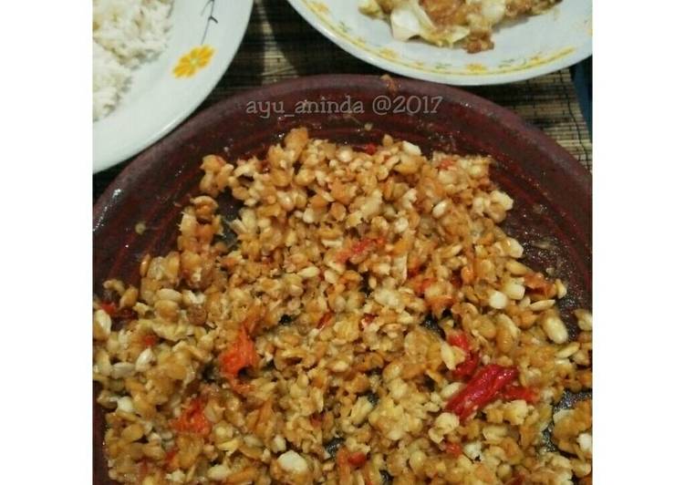 resep makanan Sambel Tempe dan Kubis Goreng