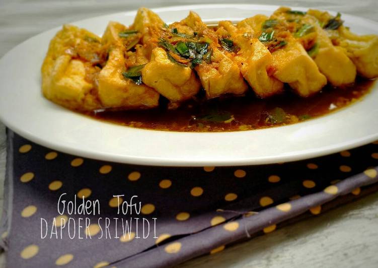 resep masakan Golden tofu