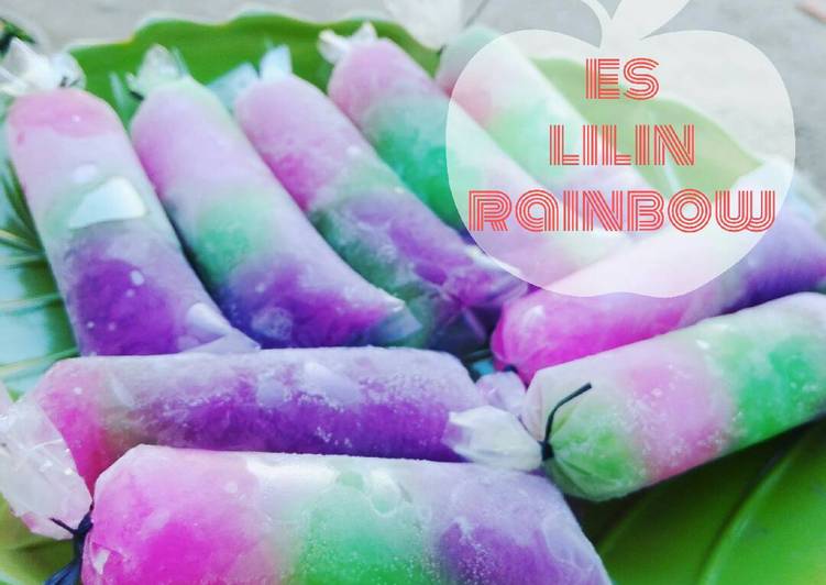 resep lengkap untuk Es lilin rainbow