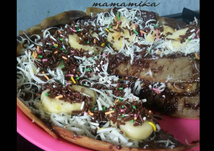 resep masakan Martabak teflon kecopi(keju,coklat,pisang)