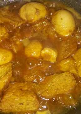 Terik kecap telur, ayam,tahu,tempe ala erika