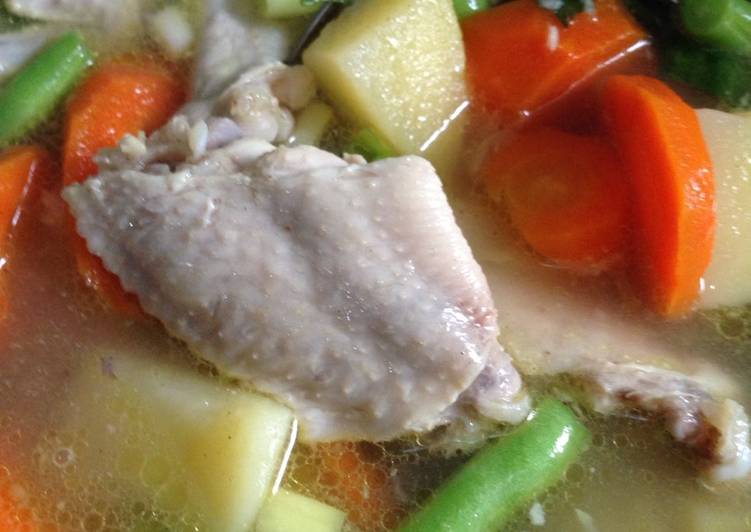 resep Sup sayap ayam seger