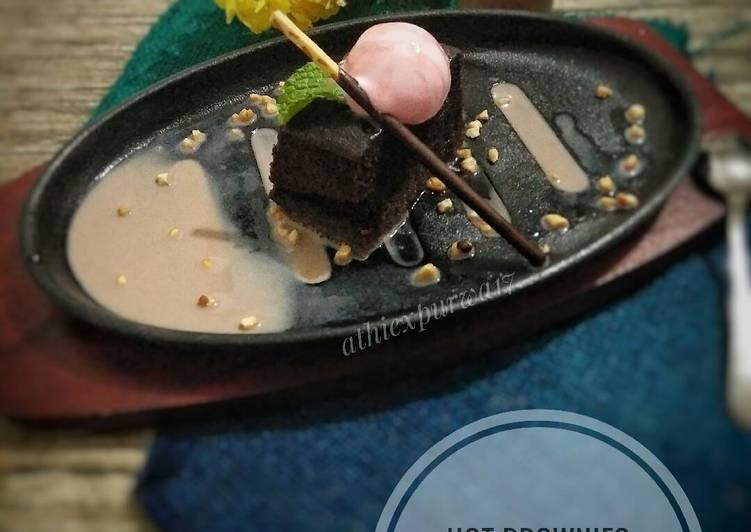 resep lengkap untuk Brownies ice cream