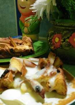 Special bread pudding with vla