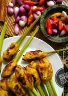 Sate lilit ayam khas bali