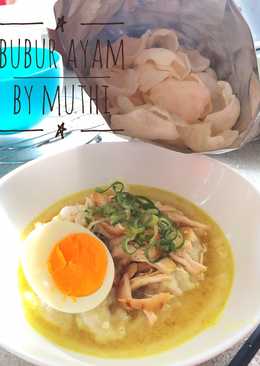 Bubur Ayam dari sisa nasi semalam