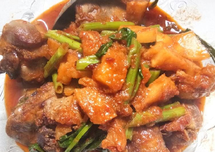 gambar untuk cara membuat Balado kangkung ati ampela