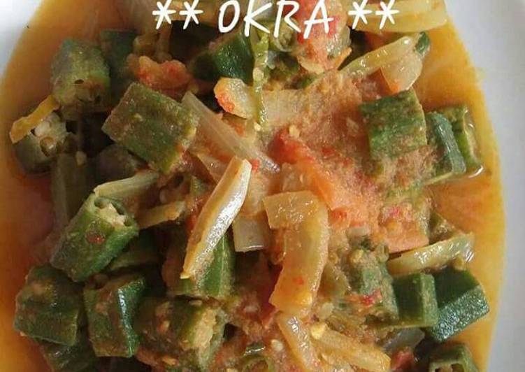 bahan dan cara membuat Okra / bindhi