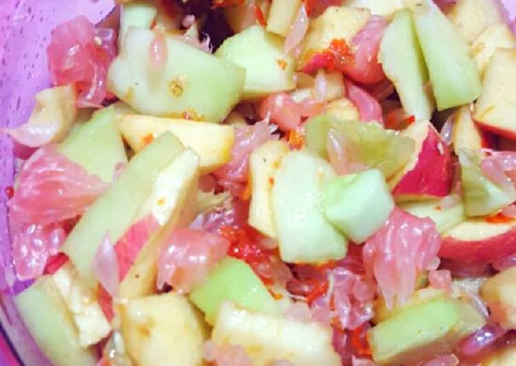 resep Rujak buah petis