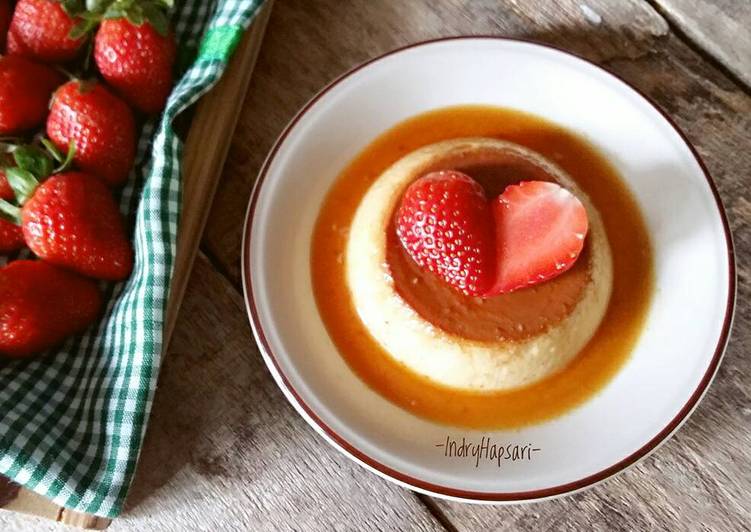 resep lengkap untuk Caramel Cheese Custard Pudding (#postingrame2_puding)