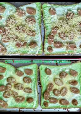 Roti panggang sosis mayo mozarella