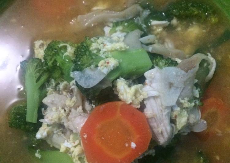 resep lengkap untuk Capcay Kuah Ayam