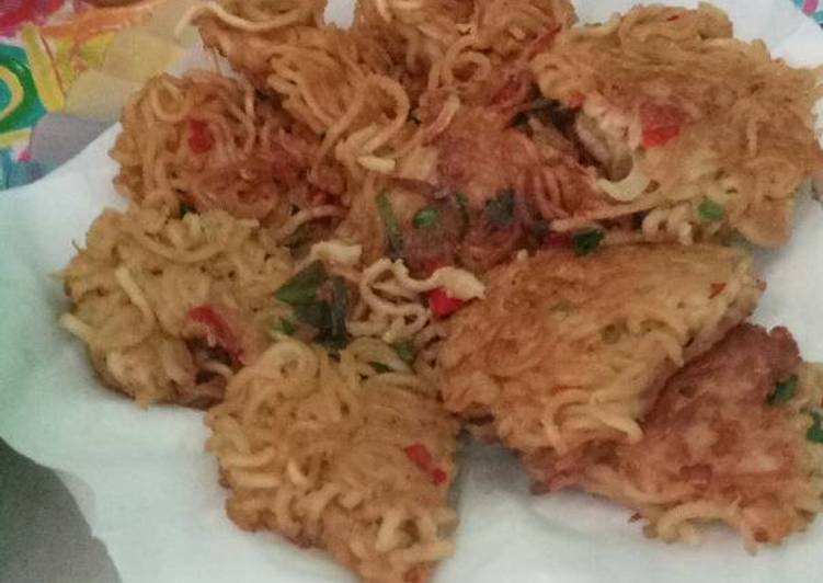 resep masakan Omelet pedas (Mie Telur Goreng)