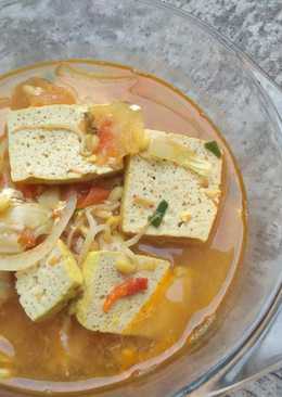 Sundubu jjigae, ìë'ë¶ ì°ê° (sup tahu pedas)
