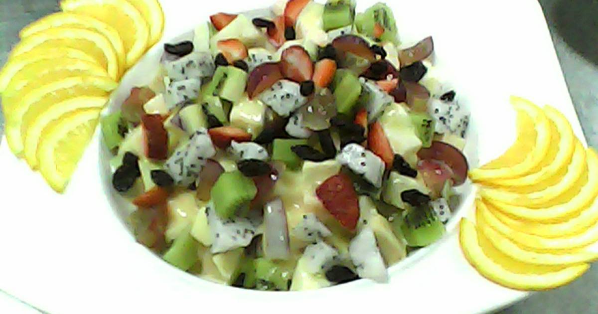 943 resep  salad  buah  tanpa  mayones enak dan sederhana  
