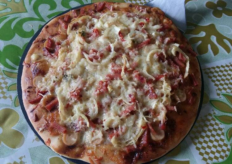 Resep Pizza tanpa telor Oleh Swesti Siswaningrum