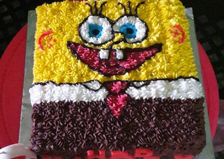 Resep Kue ulang tahun karakter  spongebob oleh Zeti Dapur 