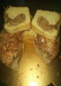Bolu marmer / Marble cake chesse almond