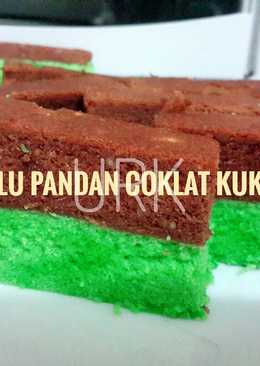 Bolu pandan coklat kukus