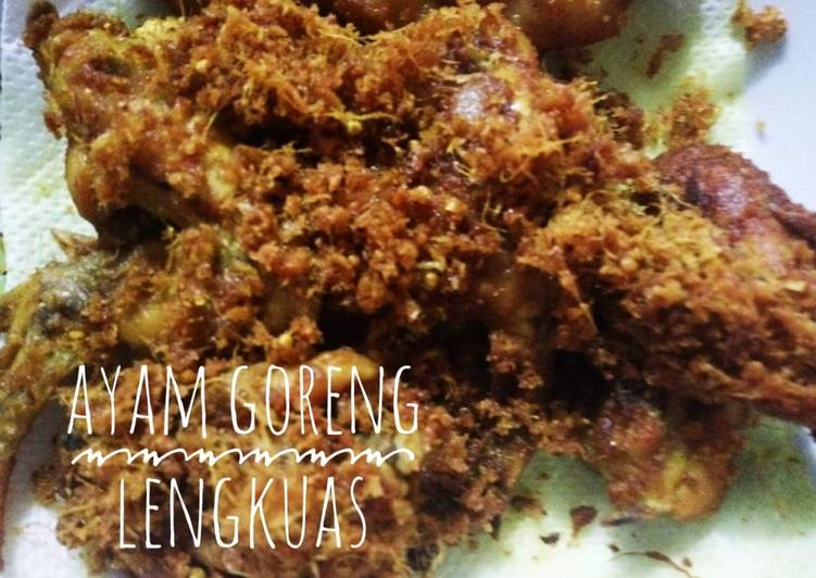 resep lengkap untuk Ayam Goreng Lengkuas Renyah